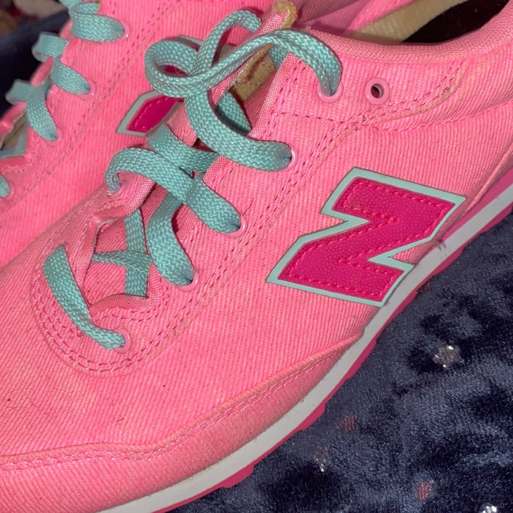Hot pink and turquoise new balances